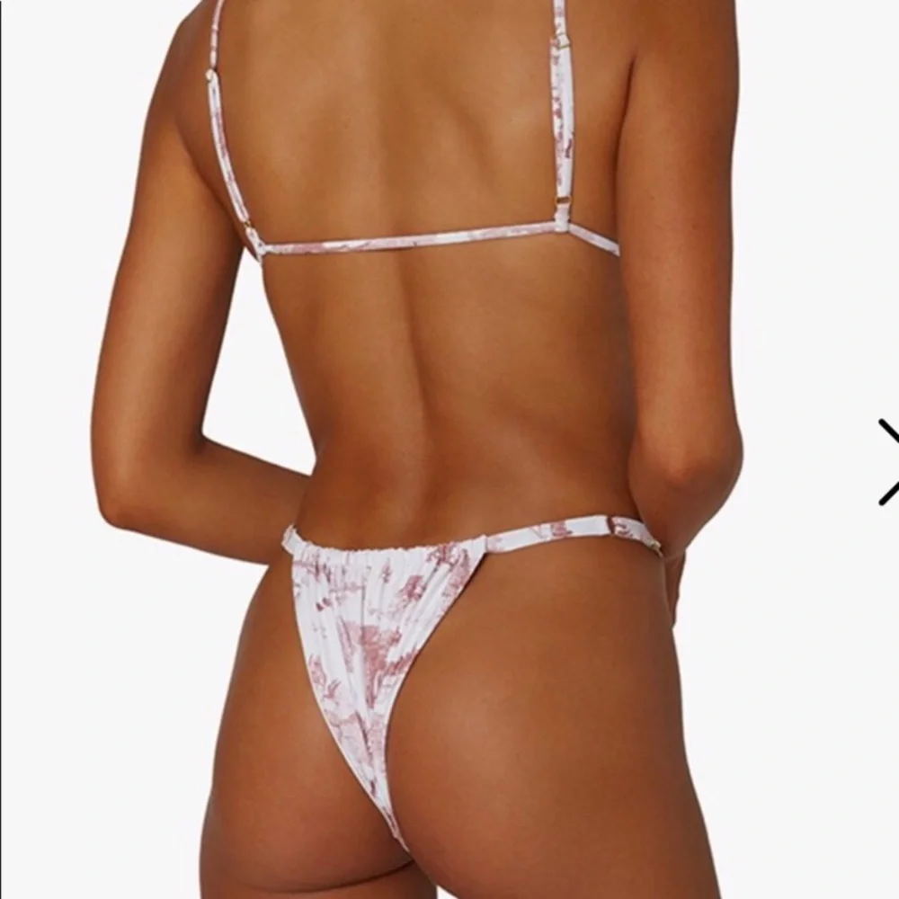 WeWoreWhat Vintage Toile Terracotta Bikini